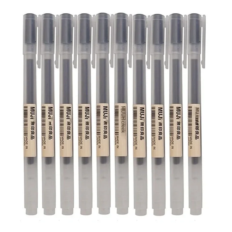 Muji Stationery Gel Pen - 6/8 개/대 MUJIs 젤 펜 블랙/레드/블루