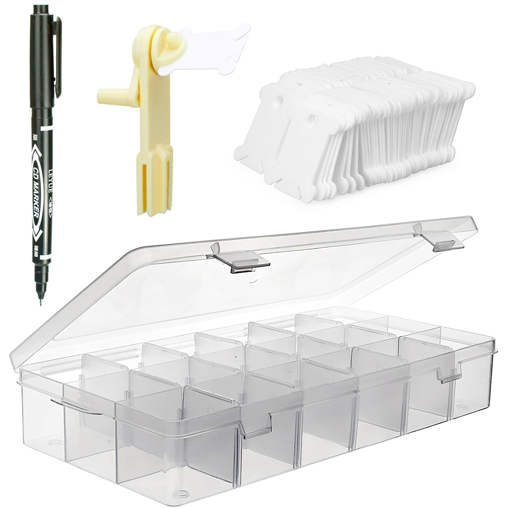 Bobbin Organizer Box - 자수실 정리함 18칸 크로스 스티치 실