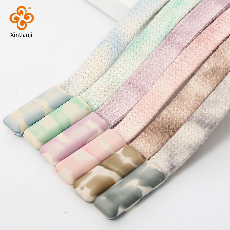 Sewing Tie Dye - 1cm 와이드 플랫 꼰 로프 트위스트