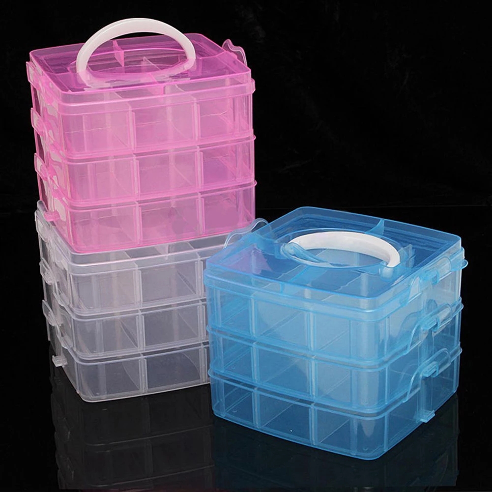 Bobbin Organizer Box - 플라스틱 자수 치실 보관 상자, 치실