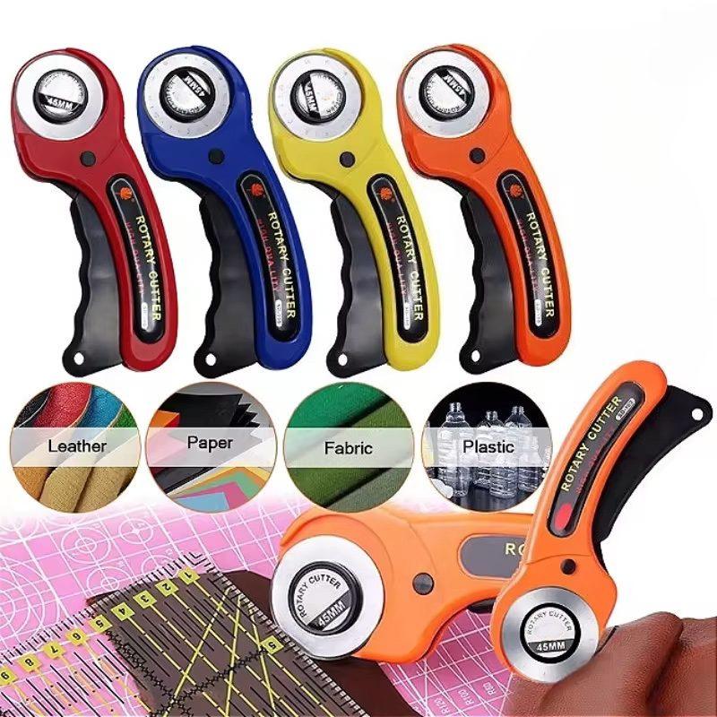 Textile Sewing Kit - 45MM 롤러 휠 나이프 천 절단