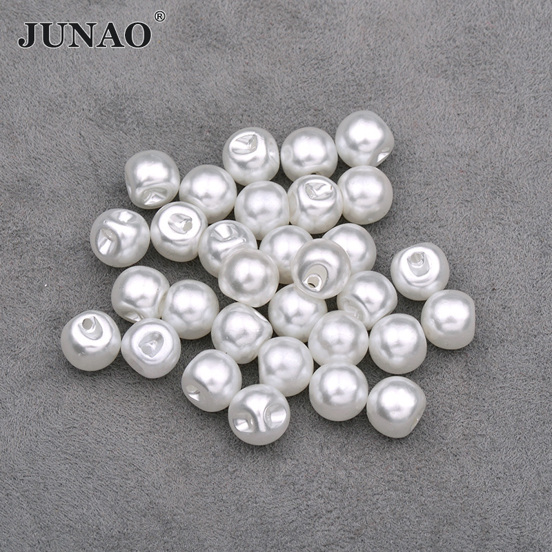 Button Hole Cutter - JUNAO 8mm 10m 12mm 흰색 진주