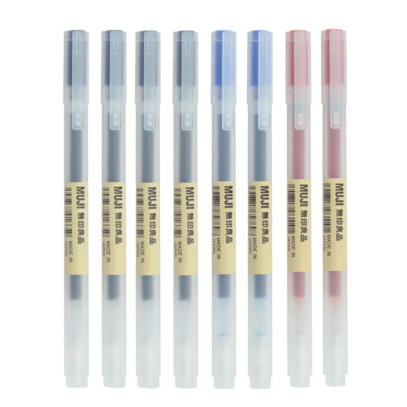 Muji Stationery Gel Pen - 6/8 개/대 Kawaii MUJIs 젤 펜