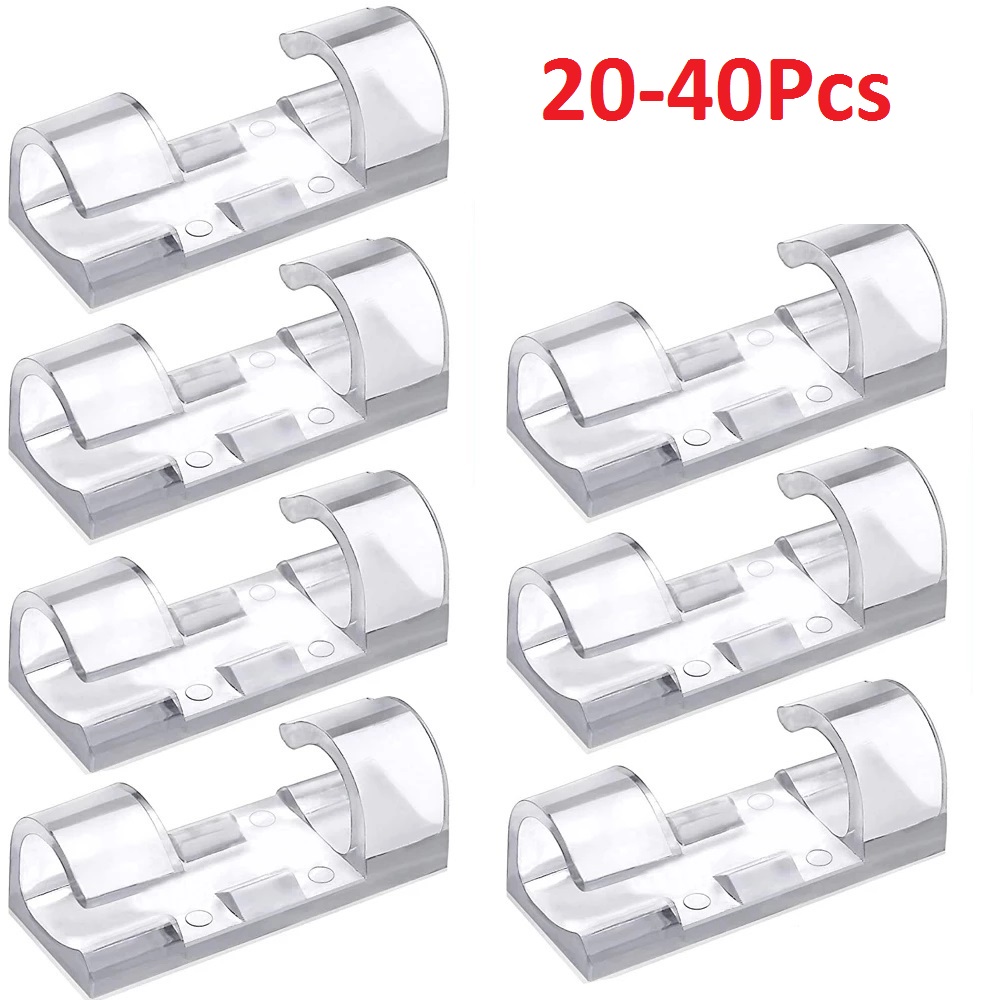 Bobbin Organizer Box - 40PCS 케이블 주최자 클립 케이블 관리