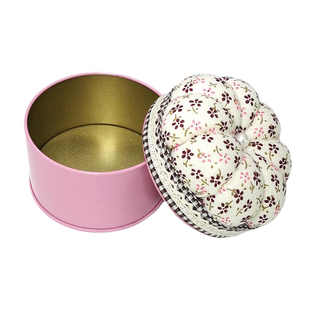 Sewing Pin Cushion - 자수 바느질 작업용 보관함 포함 천
