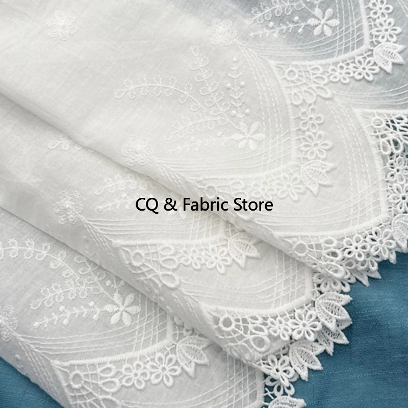 Is Sewing A Textile Craft - 28cm 폭 꽃무늬 자수 면직물 레이스