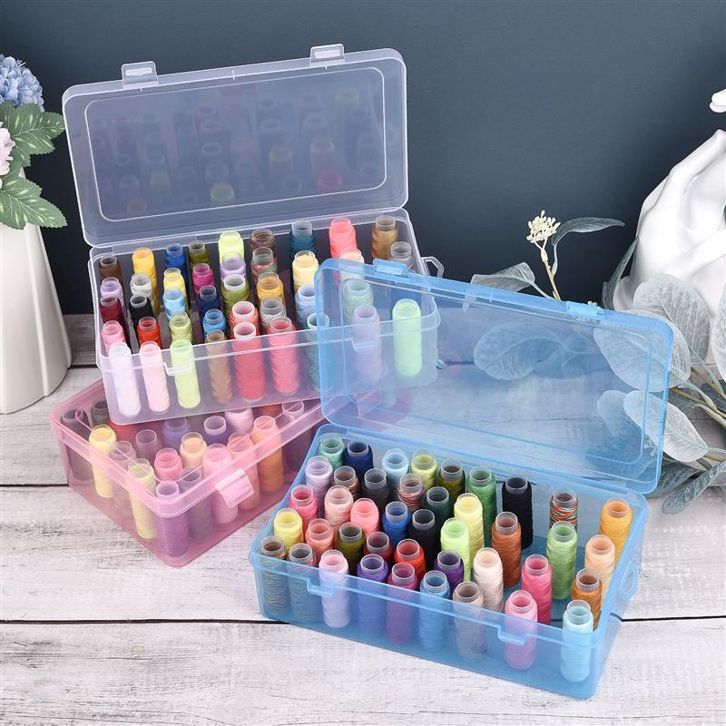 Bobbin Organizer Box - 42 축 재봉 실 보관함, 스풀
