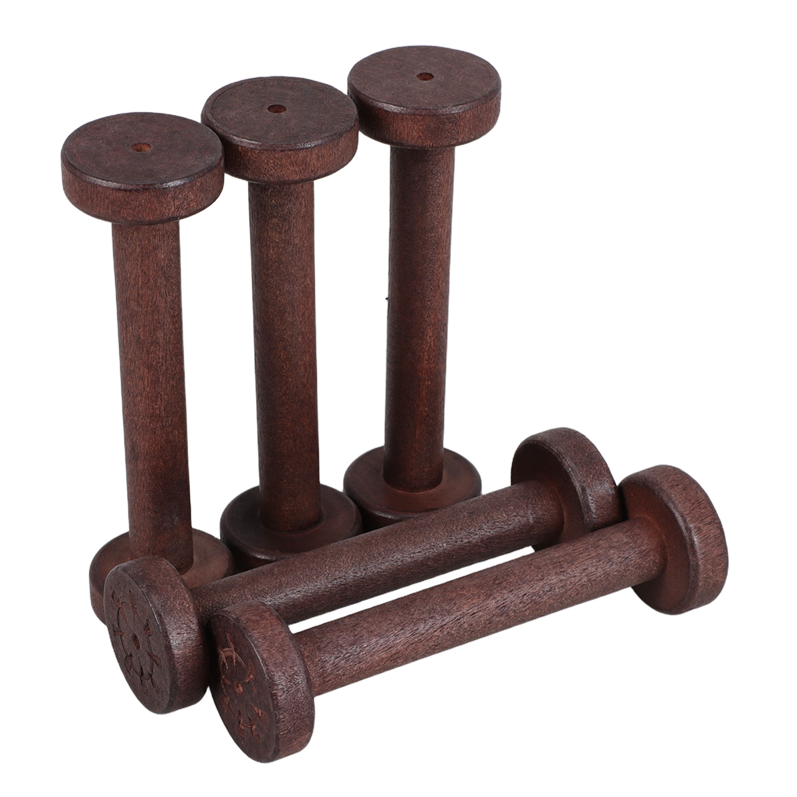 공예용 5개 나무 스풀, 미완성 천연 나무 보빈, 소박 - Bobbin Organizer Box 리뷰 및 가격
