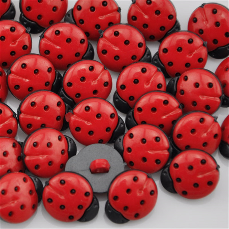 50/100개 빨간색 무당벌레 DIY 어린이용 아플리케 - Button Hole Cutter 리뷰 및 가격