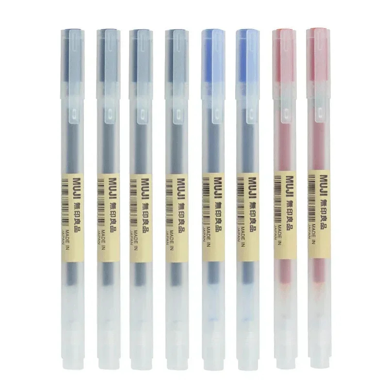 6/8개/세트 MUJI 젤 펜 블랙/레드/블루 0.38 - Muji Stationery Gel Pen 리뷰 및 가격