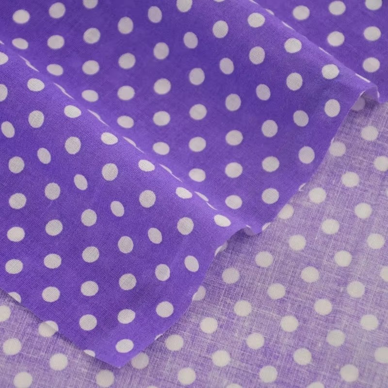 50X150CM 화이트 오렌지 폴카 도트 인쇄 코튼 원 - Sewing Textiles 리뷰 및 가격