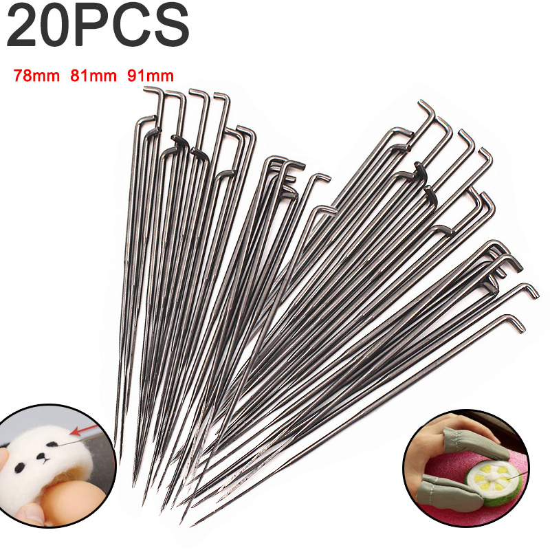 20개 바느질 바늘 3가지 사이즈 울 펠트 펠팅 바늘  - Textile Sewing Kit 리뷰 및 가격