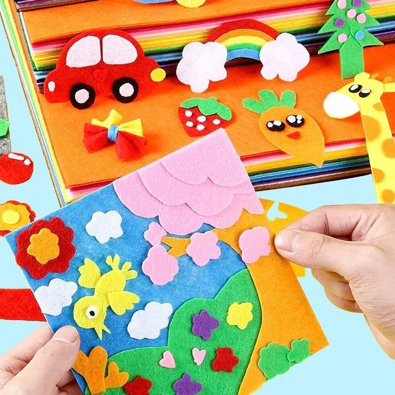 펠트 패브릭 시트 모듬 색상 어린이를위한 비 짠 펠트  - Is Sewing A Textile Craft 리뷰 및 가격