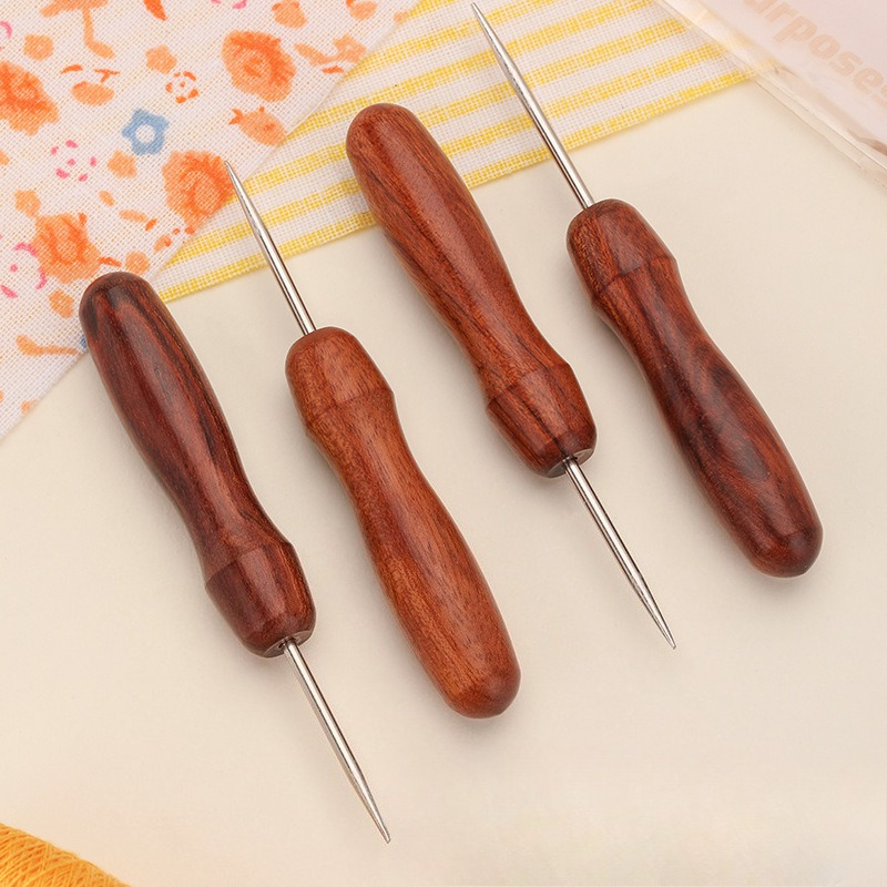 전문가용 가죽 나무 손잡이 송곳 DIY 도구 가죽 공예 - Textile Sewing Kit 리뷰 및 가격