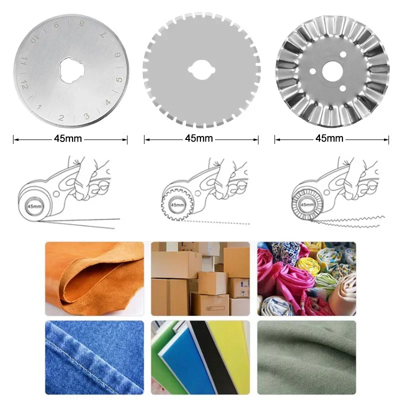 45MM 롤러 휠 나이프 천 절단 나이프 가죽 종이 직 - Textile Sewing Kit 리뷰 및 가격
