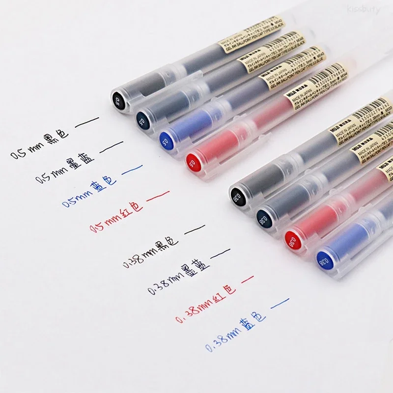 10-30 개/대 0.38/0.5mm 젤 펜 검정/파랑 - Muji Stationery Gel Pen 리뷰 및 가격