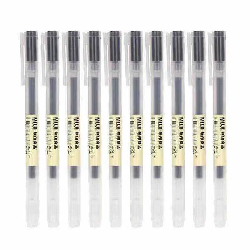 10-30 개/대 0.38/0.5mm 젤 펜 검정/파랑 - Muji Stationery Gel Pen 리뷰 및 가격