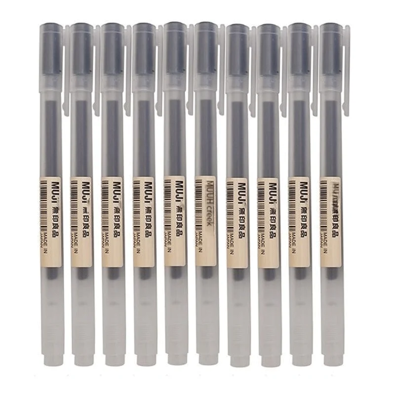 6/8 개/대 Kawaii MUJIs 젤 펜 블랙/레드 - Muji Stationery Gel Pen 리뷰 및 가격