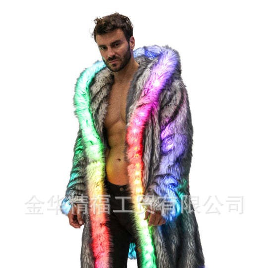 가짜 모피 코트 남자 후드 겉옷 편안한 두꺼운 겨울 따 - Sewing V 리뷰 및 가격