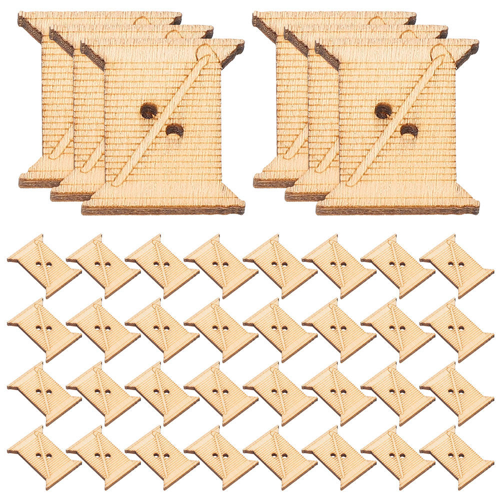 100개 나무 자수실 보빈 실 감는 카드 천연 소박한  - Bobbin Organizer Box 리뷰 및 가격