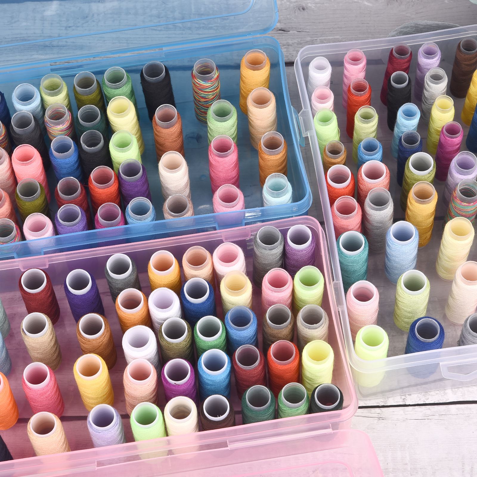 42 축 바느질 스레드 상자 보빈 보관 케이스 투명 바 - Bobbin Organizer Box 리뷰 및 가격