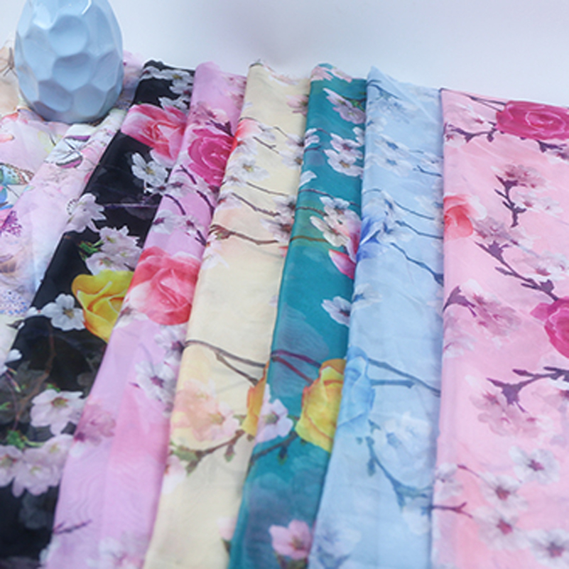 나비 프린트 쉬폰 원단, 중국 스타일, 바느질용 반투명 - Sewing By 리뷰 및 가격