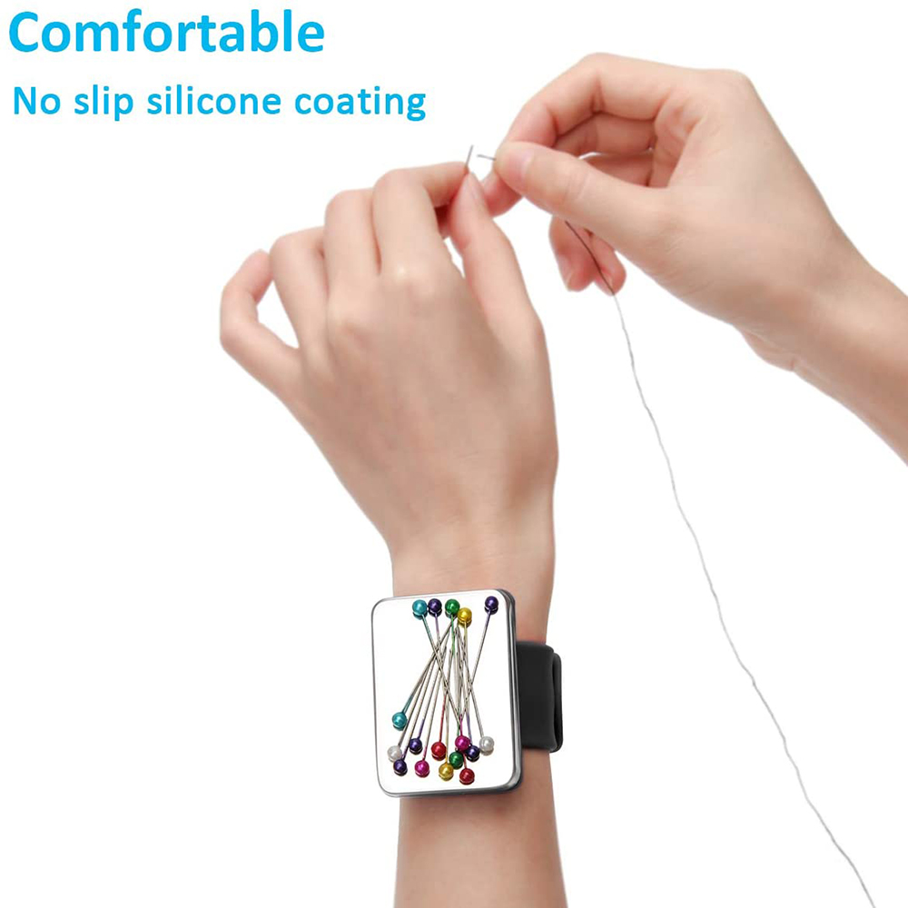 마그네틱 바느질 핀 홀더 손목 마그네틱 핀 쿠션 손목  - Sewing Pin Cushion 리뷰 및 가격