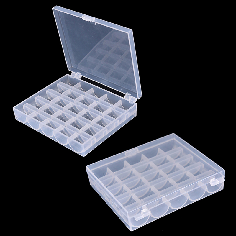 25개의 빈 보빈 케이스 정리함 플라스틱 박스 재봉틀  - Bobbin Organizer Box 리뷰 및 가격