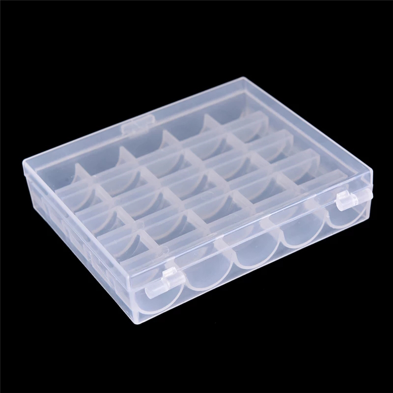 25개의 빈 보빈 케이스 정리함 플라스틱 박스 재봉틀  - Bobbin Organizer Box 리뷰 및 가격
