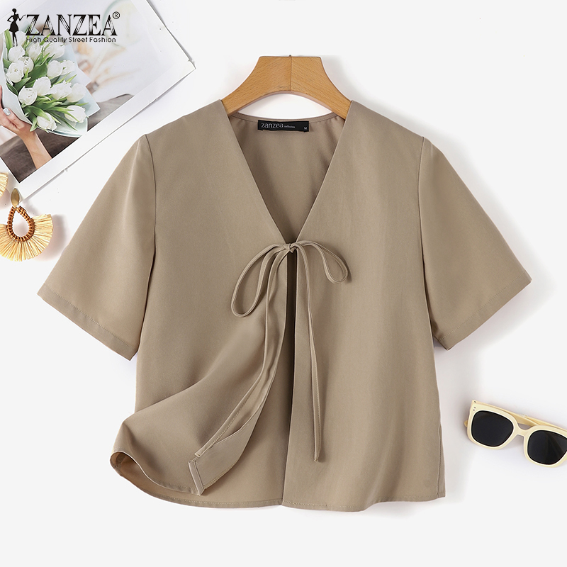 ZANZEA 여성 패션 타이드 프론트 가디건 v 넥 반 - Sewing V 리뷰 및 가격