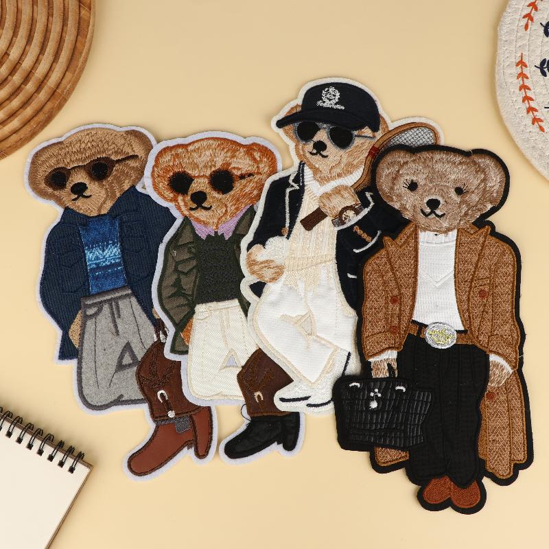 대형 곰 의류 패치 손바느질 자수 패치 의류 장식 액세 - Is Sewing A Textile Craft 리뷰 및 가격
