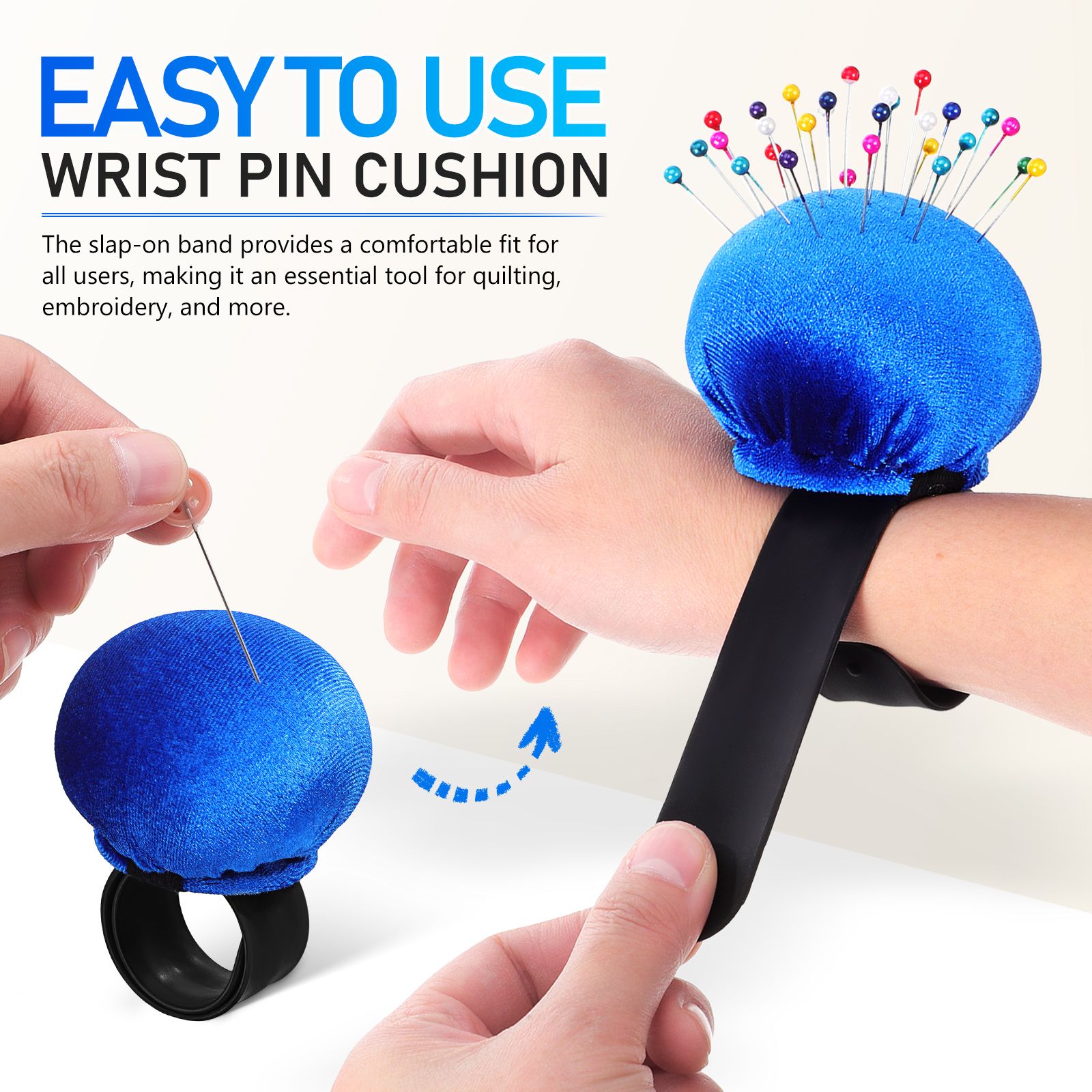 손목 핀 쿠션 바느질 바늘 홀더 휴대용 손목 밴드 조정 - Sewing Pin Cushion 리뷰 및 가격