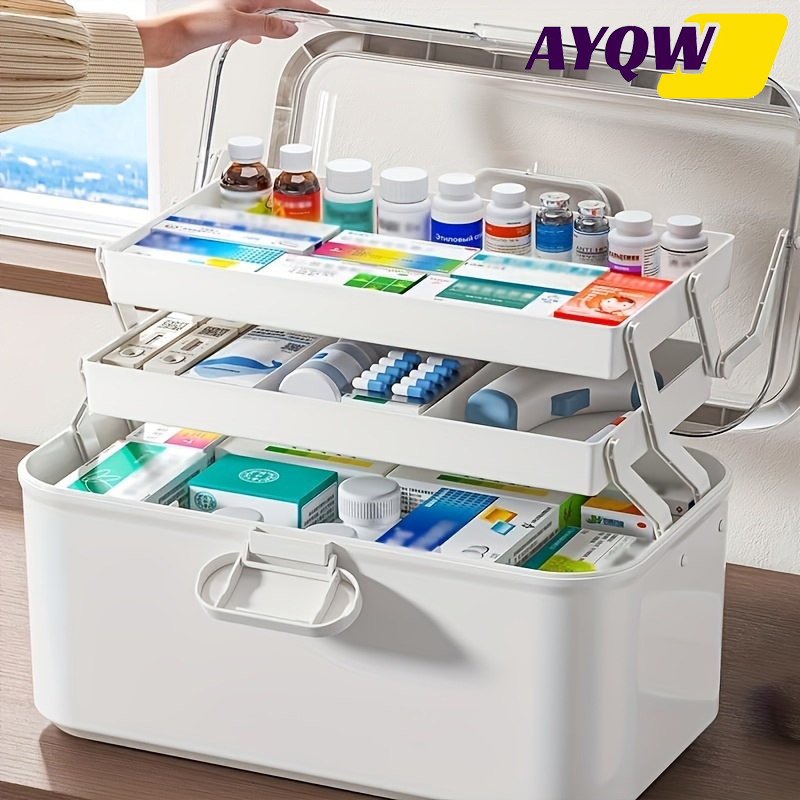 대용량 투명 뚜껑 약 보관함/배급함 - 플라스틱 약 보 - Bobbin Organizer Box 리뷰 및 가격