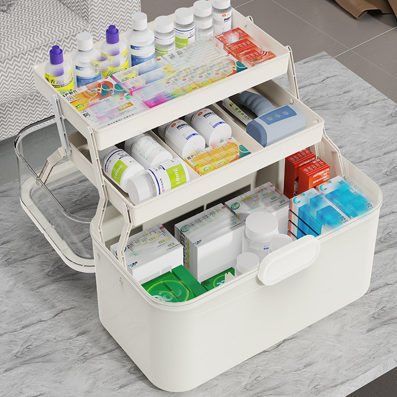 대용량 투명 뚜껑 약 보관함/배급함 - 플라스틱 약 보 - Bobbin Organizer Box 리뷰 및 가격
