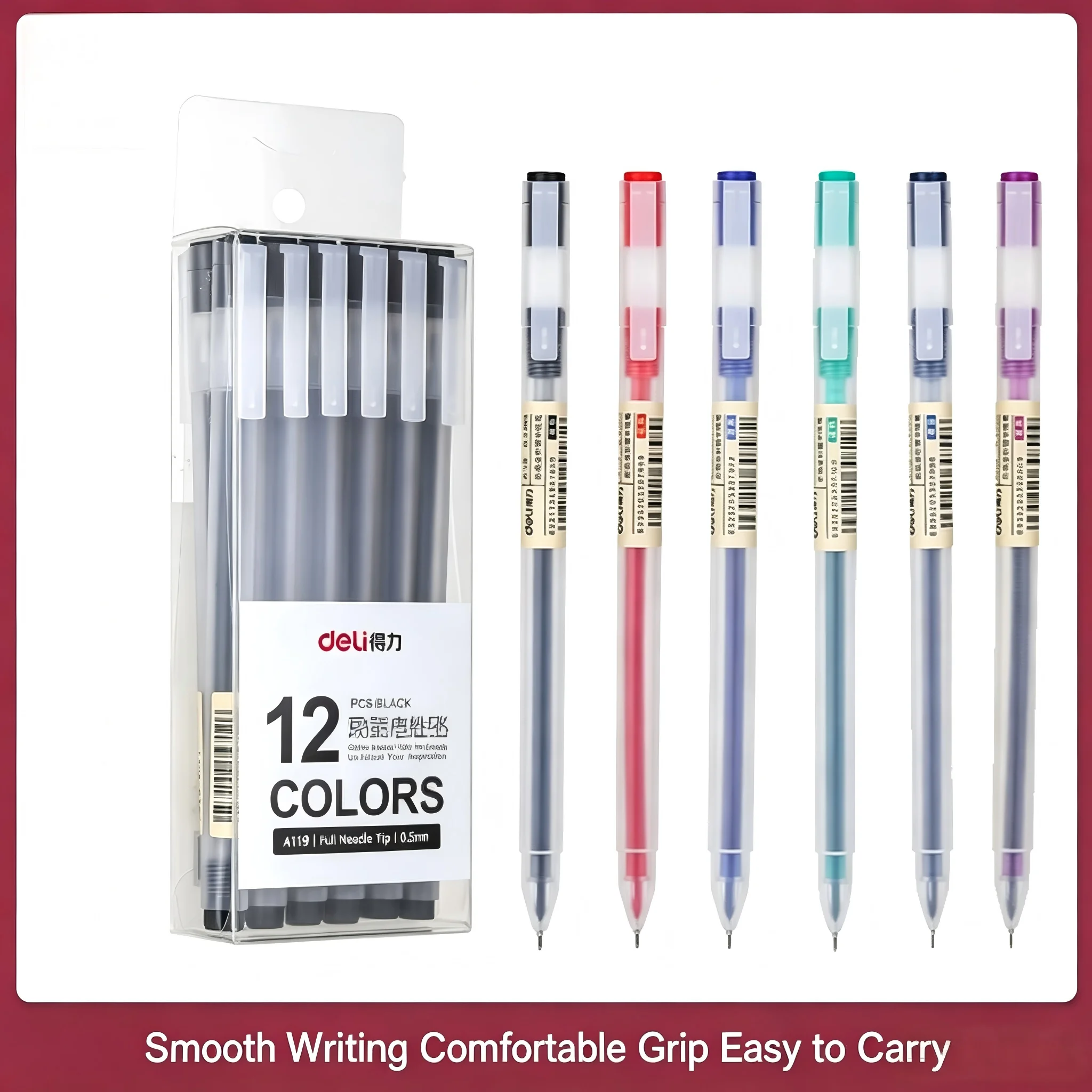 A119 블랙 젤 펜 0.5mm 풀 니들 팁, 6/12 - Muji Stationery Gel Pen 리뷰 및 가격