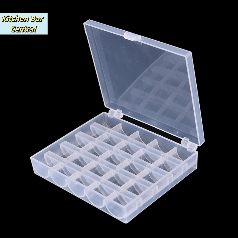 【25개의 스풀 빈 보빈 재봉틀 보빈 케이스 정리함 보 - Bobbin Organizer Box 리뷰 및 가격