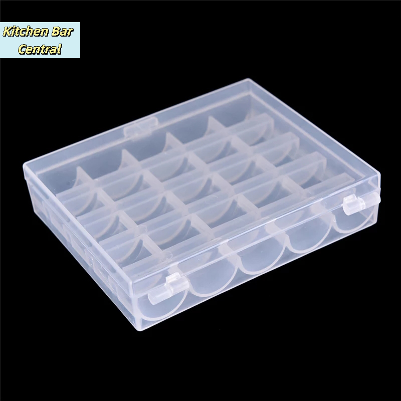 【25개의 스풀 빈 보빈 재봉틀 보빈 케이스 정리함 보 - Bobbin Organizer Box 리뷰 및 가격