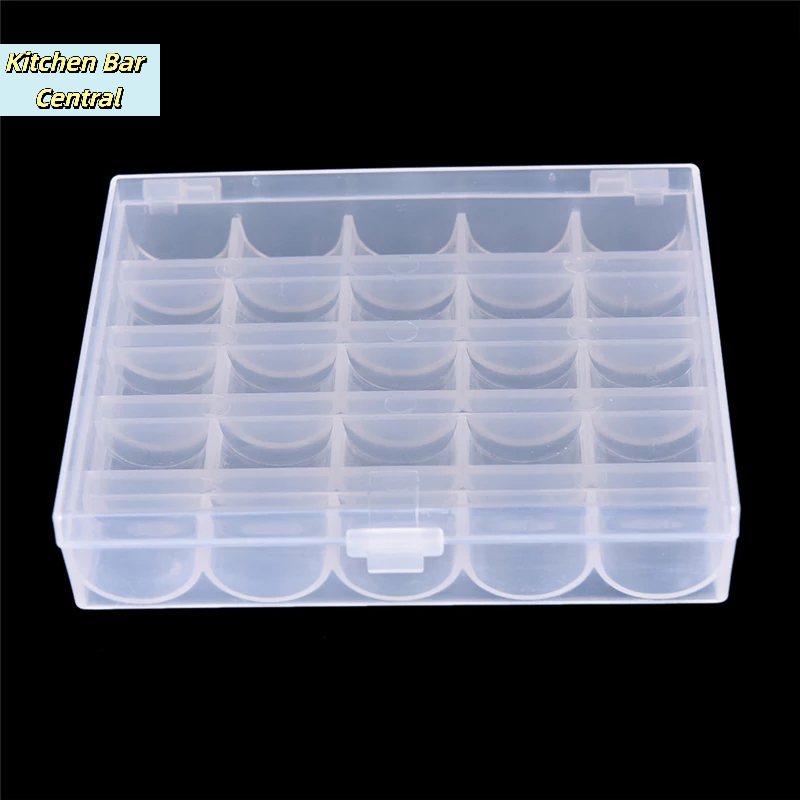 【25개의 스풀 빈 보빈 재봉틀 보빈 케이스 정리함 보 - Bobbin Organizer Box 리뷰 및 가격