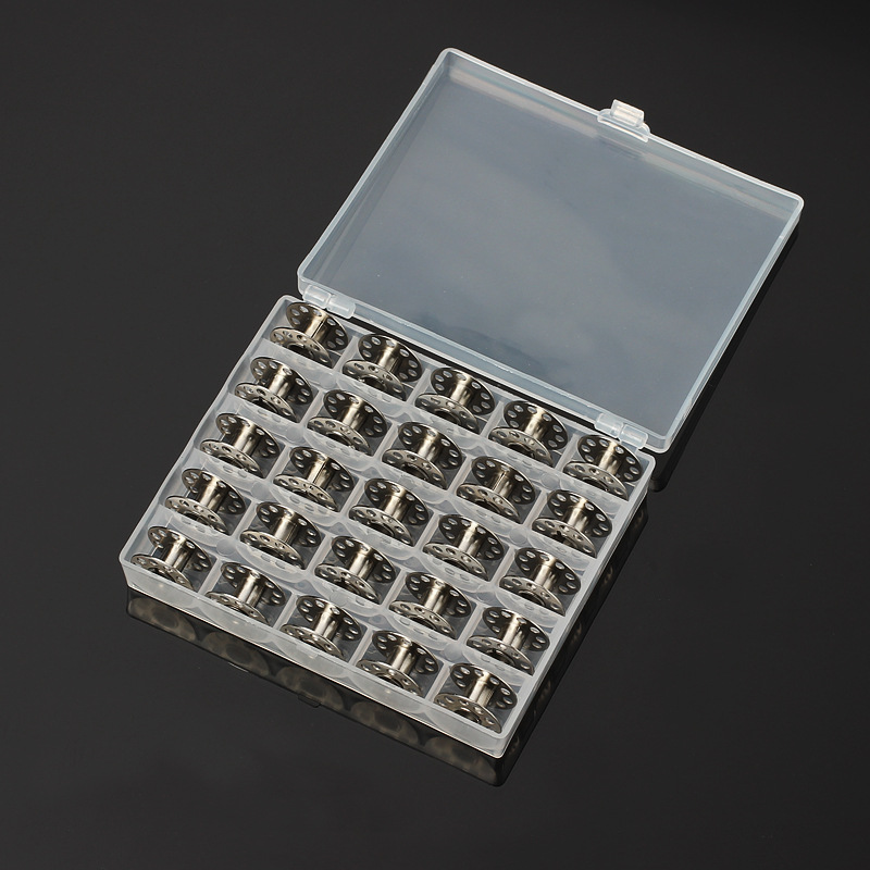 25 개/대 빈 보빈 재봉틀 스레드 보관 케이스 재봉  - Textile Sewing Kit 리뷰 및 가격