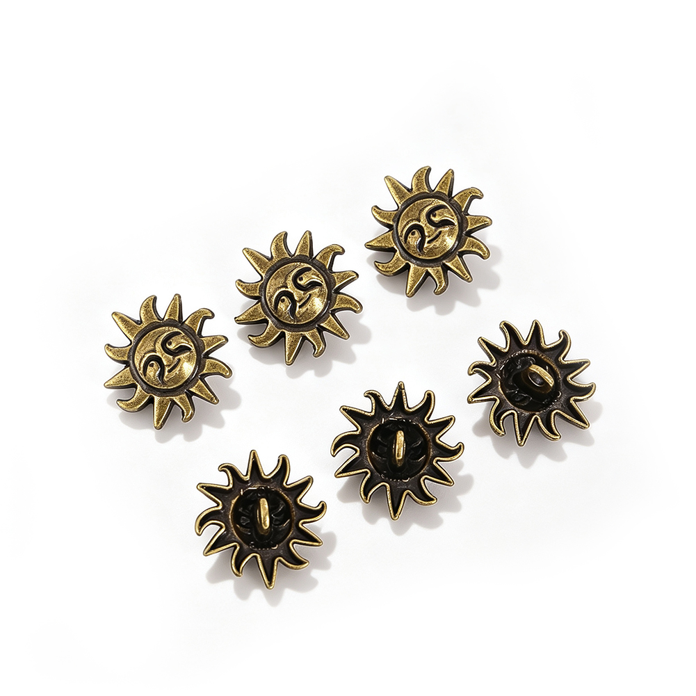 10pcs 금속 천상의 태양 얼굴 버튼 공예용 빈티지  - Button Hole Cutter 리뷰 및 가격