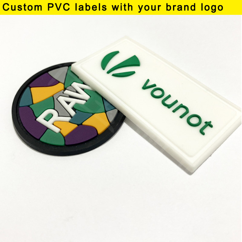 100개 묶음 맞춤형 로고/문자 PVC 드롭 플라스틱  - Sewing Labels 리뷰 및 가격