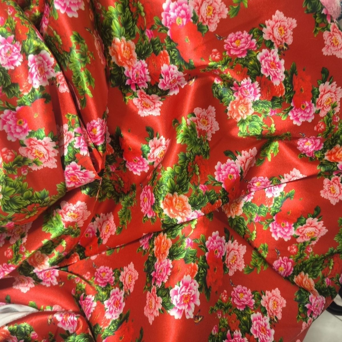 꽃무늬 아세테이트 새틴 원단 실키 스무스 미터 단위 판 - Sewing Textiles 리뷰 및 가격