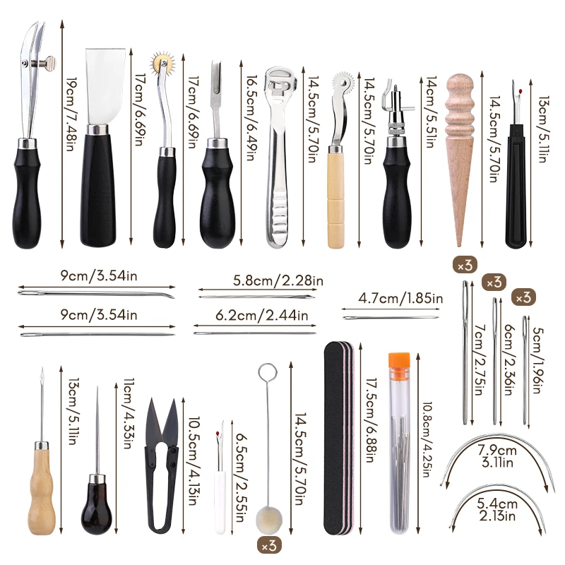 KRABALL 전문 가죽 공예 도구 키트 손 바느질 수 - Textile Sewing Kit 리뷰 및 가격