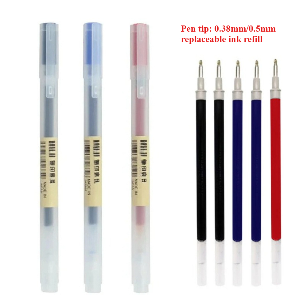 0.38/0.5mm 잉크 리필 로드 핸들 MUJI 젤  - Muji Stationery Gel Pen 리뷰 및 가격
